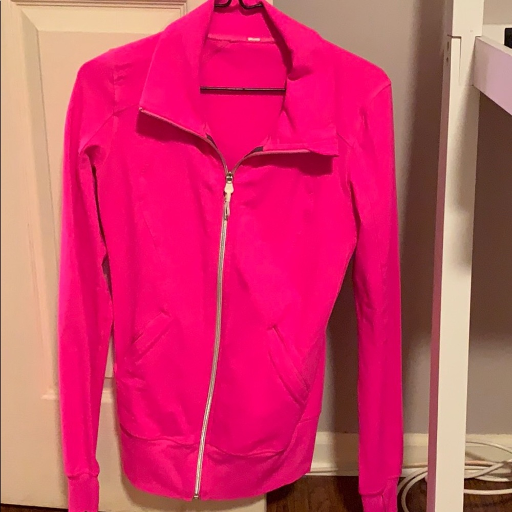 Hot Pink Lululemon zip up jacket